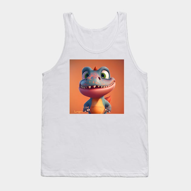 Baby Dinosaur Dino Bambino - Logan Tank Top by KOTOdesign